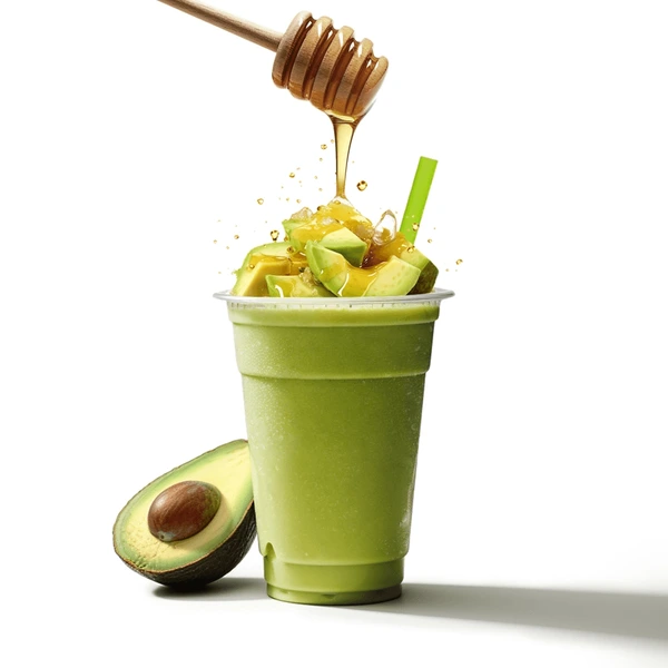 picture-avocado-honey-smoothie-decorate-600nw-2395659467